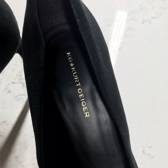 Kurt Geiger Black Suede Heels - Picture 5 of 12